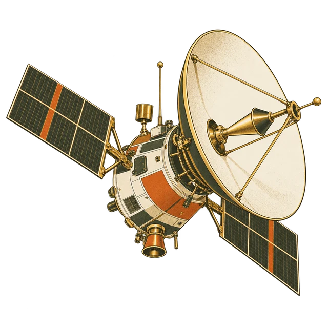 Communications satellite illustration