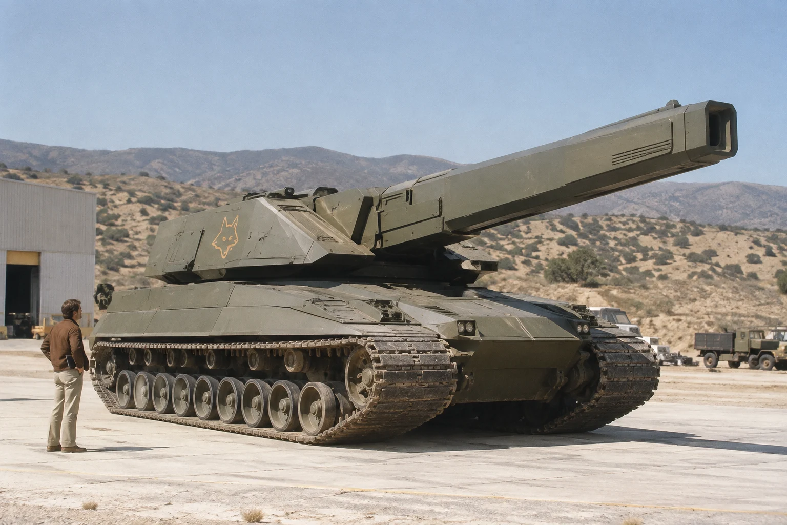 Vulpecula Aegis tracked armored vehicle at the evaluation grounds