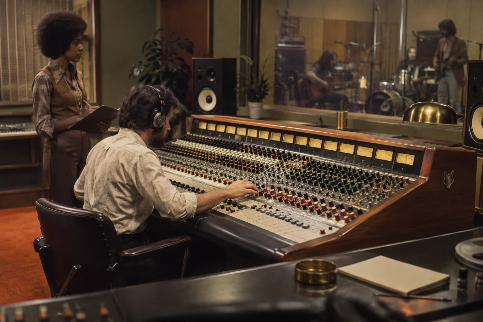 A Vulpecula professional broadcast mixing console