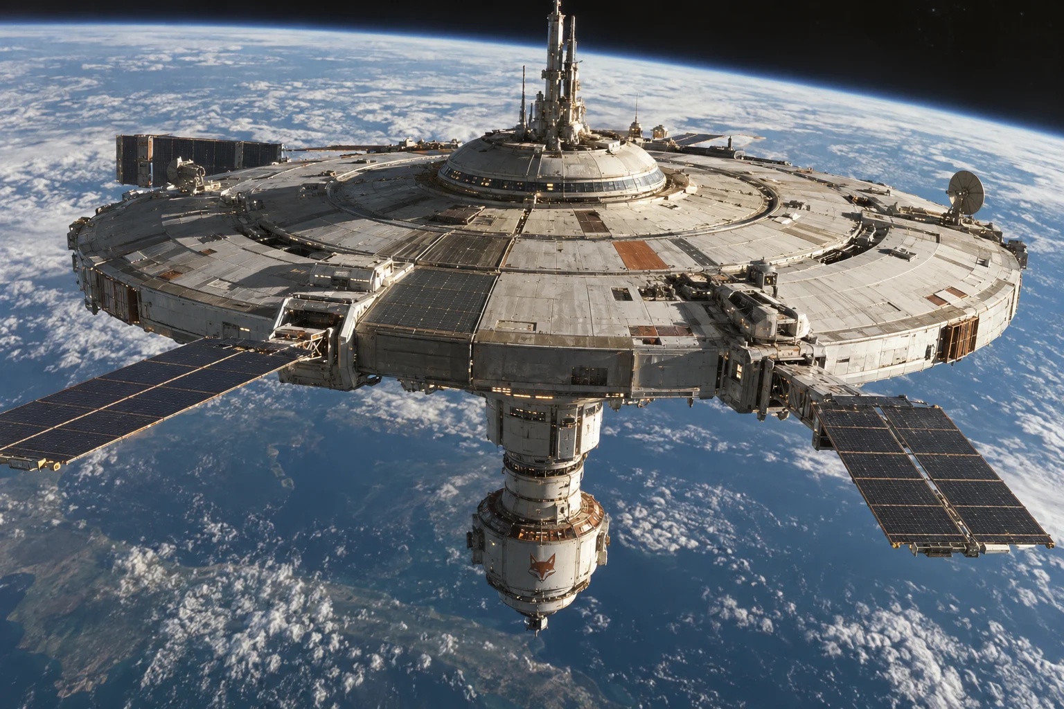 Vulpecula orbital platform above Earth