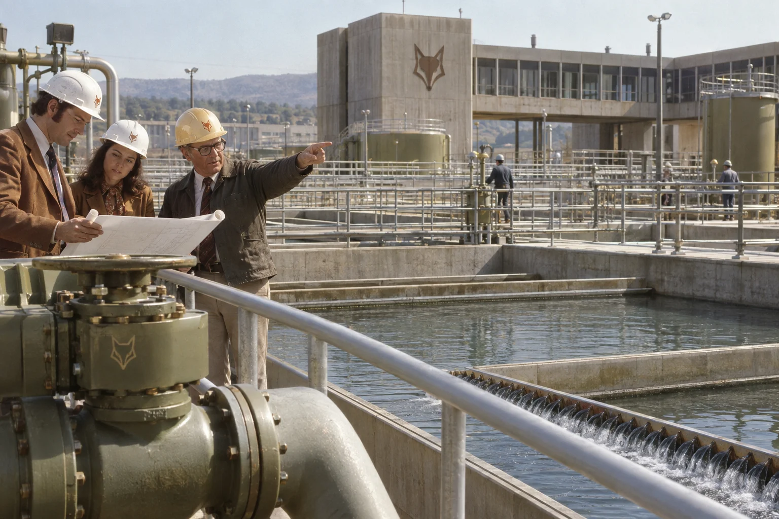 A Vulpecula water-treatment facility and engineering team